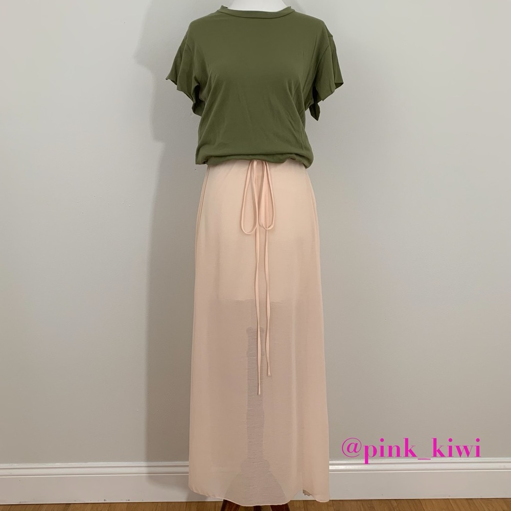 See by Chloé Pleated Georgette Chiffon Maxi Skirt FR42 - Picture 2 of 9